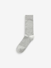 Black/Grey Pattern 7 Pack Mens Cotton Rich Black Socks - Image 5 of 9