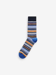 Bright Geo/Stripe Pattern Socks 8 Pack - Image 6 of 10