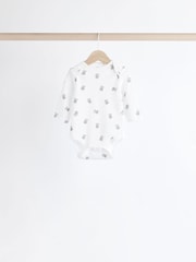 Grau/weiß - Baby-Bodys mit Bärenmotiven im 5er-Pack - Bild 4 von 13