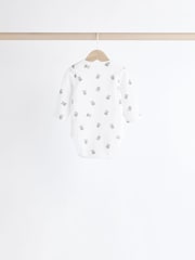 Grau/weiß - Baby-Bodys mit Bärenmotiven im 5er-Pack - Bild 5 von 13