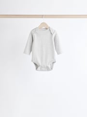 Grau/weiß - Baby-Bodys mit Bärenmotiven im 5er-Pack - Bild 8 von 13