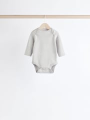 Grau/weiß - Baby-Bodys mit Bärenmotiven im 5er-Pack - Bild 9 von 13