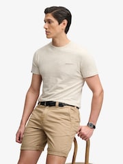 SUPERDRY Nude Utility Chino Shorts - Image 1 of 8