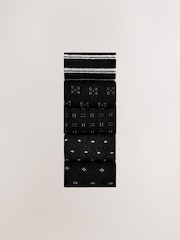 Black/Light Grey Pattern Smart Socks 5 Pack - Image 7 of 9