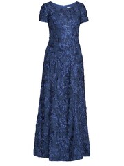 Gina Bacconi Blue Nancy Dress With Rosette Sequin Detail - Image 5 of 5