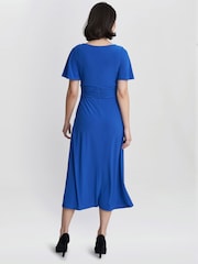 Gina Bacconi Blue Frieda Jersey Print Dress - Image 2 of 5