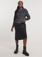 Simply Be Grey Tinsel Jumper - Image 1 of 4