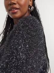 Simply Be Grey Tinsel Jumper - Image 4 of 4