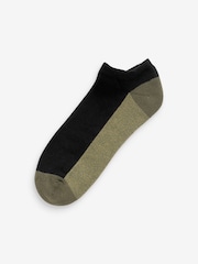 Black Bright 5 Pack Cushioned Trainers Socks - Image 2 of 7
