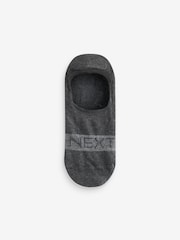 Grey/Black/White 5 Pack Invisible Trainers Socks - Image 2 of 7