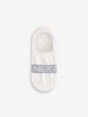 Grey/Black/White 5 Pack Invisible Trainers Socks - Image 5 of 7
