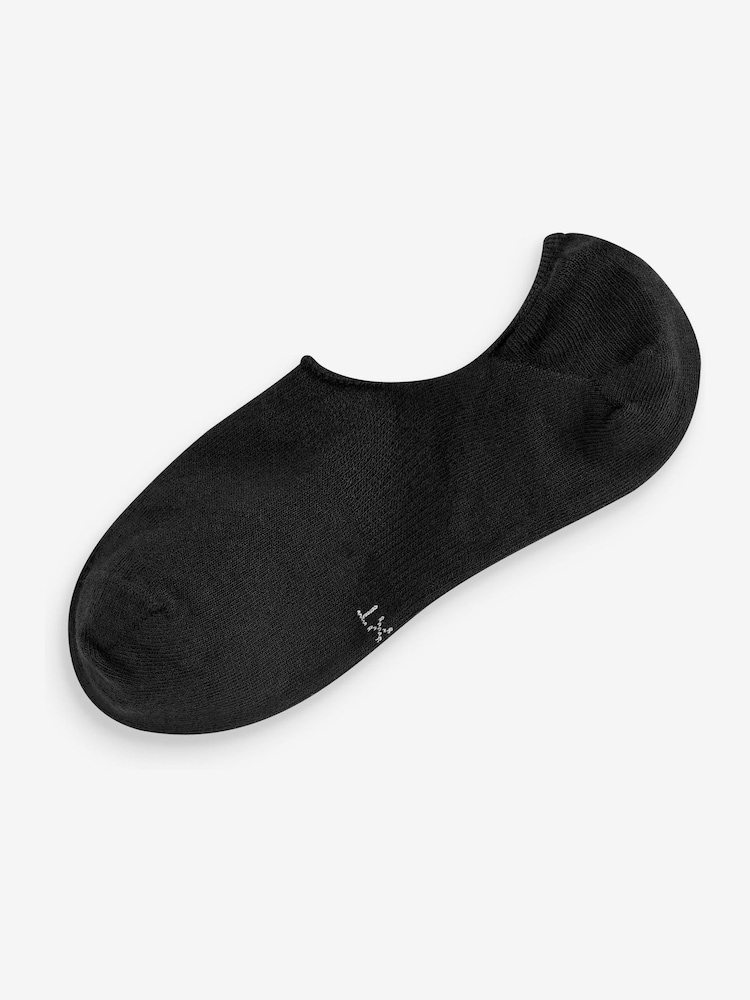 Black 10 Pack Invisible Trainers Socks - Image 2 of 4 Black 10 Pack Invisible Trainers Socks - Image 2 of 4