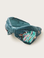 Monsoon Green Noelle Festive Embellished Headband - Image 2 of 2