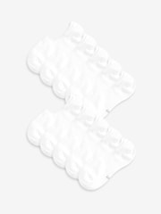 White Invisible Trainers Socks 10 Pack - Image 1 of 3