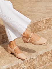 Linzi Nude Carley Mary Jane Block Shoes - Image 1 of 5