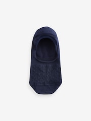 White/Black/Grey Texture 5 Pack Invisible Trainers Socks - Image 2 of 7