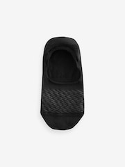 White/Black/Grey Texture 5 Pack Invisible Trainers Socks - Image 4 of 7