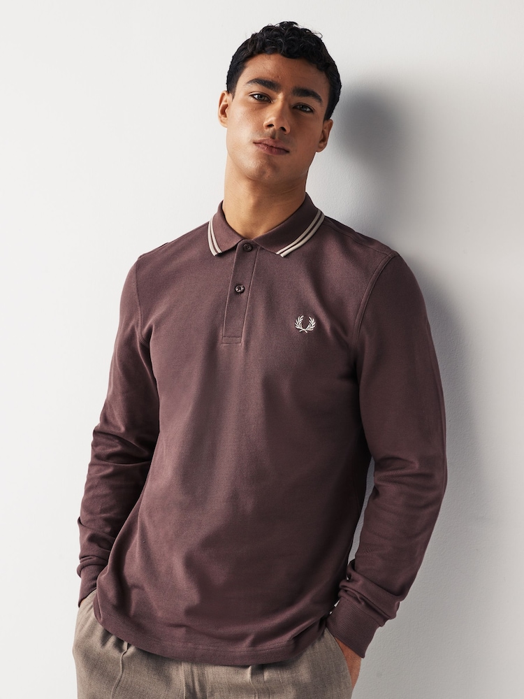 Fred Perry Mens Twin Tipped Polo Shirt - Image 1 of 7