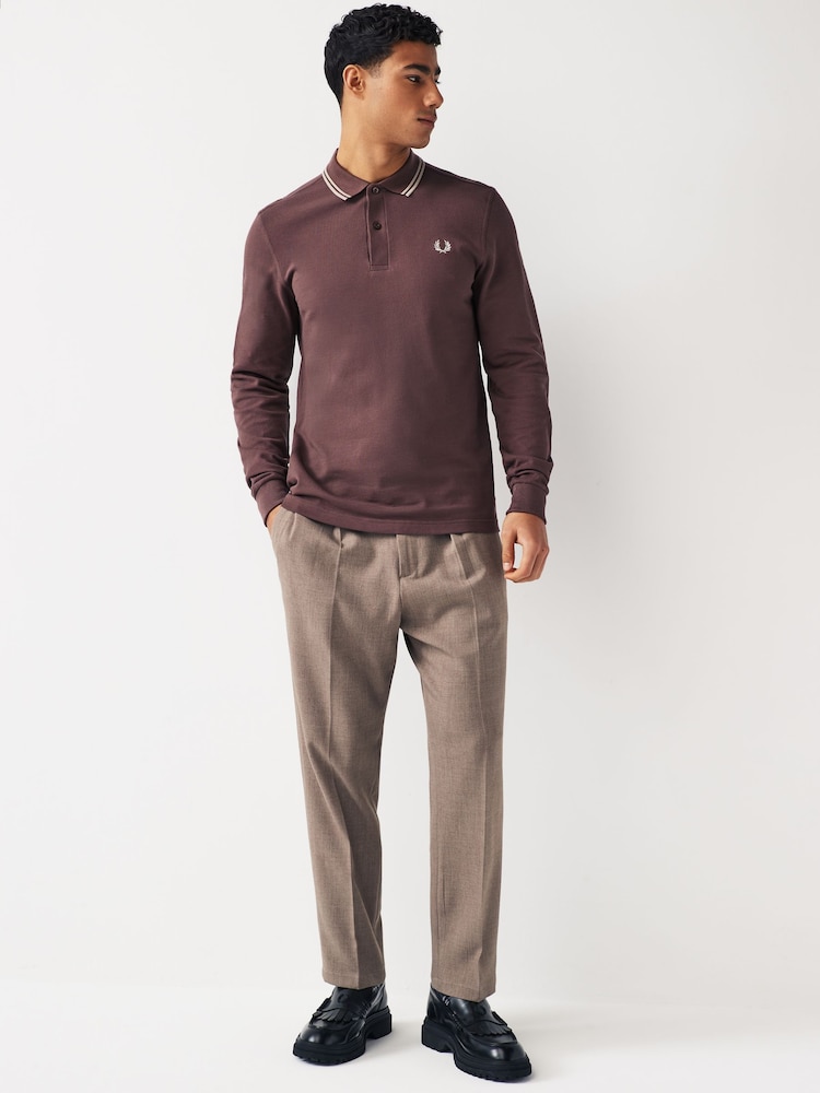 Fred Perry Mens Twin Tipped Polo Shirt - Image 2 of 7
