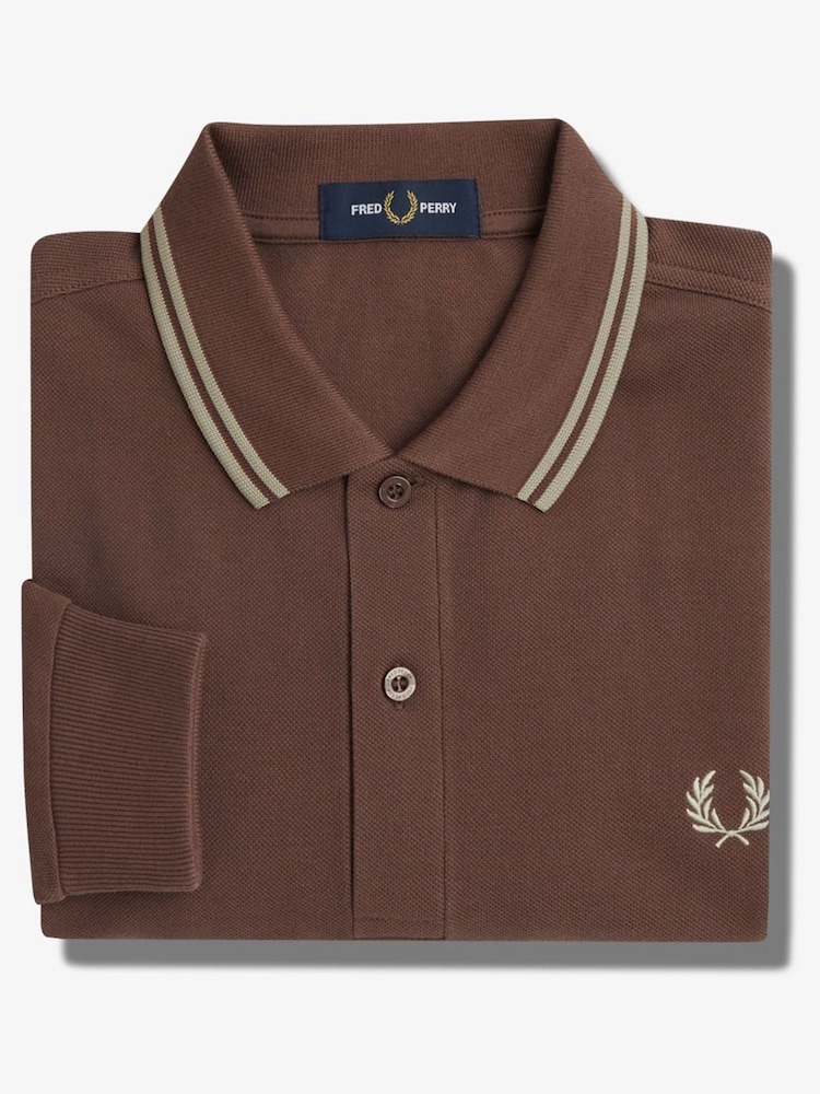 Fred Perry Mens Twin Tipped Polo Shirt - Image 7 of 7