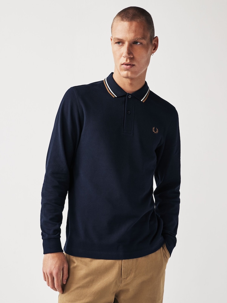 Fred Perry Mens Twin Tipped Polo Shirt - Image 1 of 7