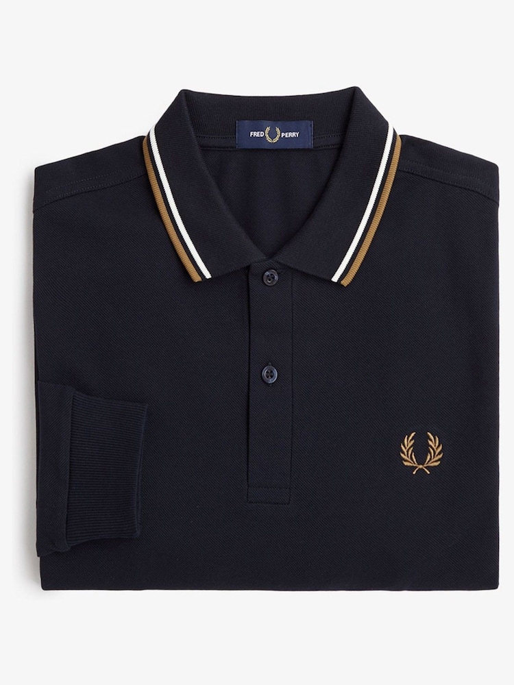 Fred Perry Mens Twin Tipped Polo Shirt - Image 7 of 7