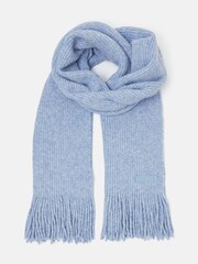 Joules Caversham Blue Knitted Scarf - Image 4 of 6