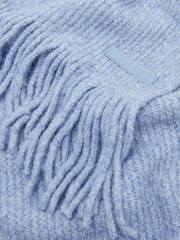 Joules Caversham Blue Knitted Scarf - Image 6 of 6