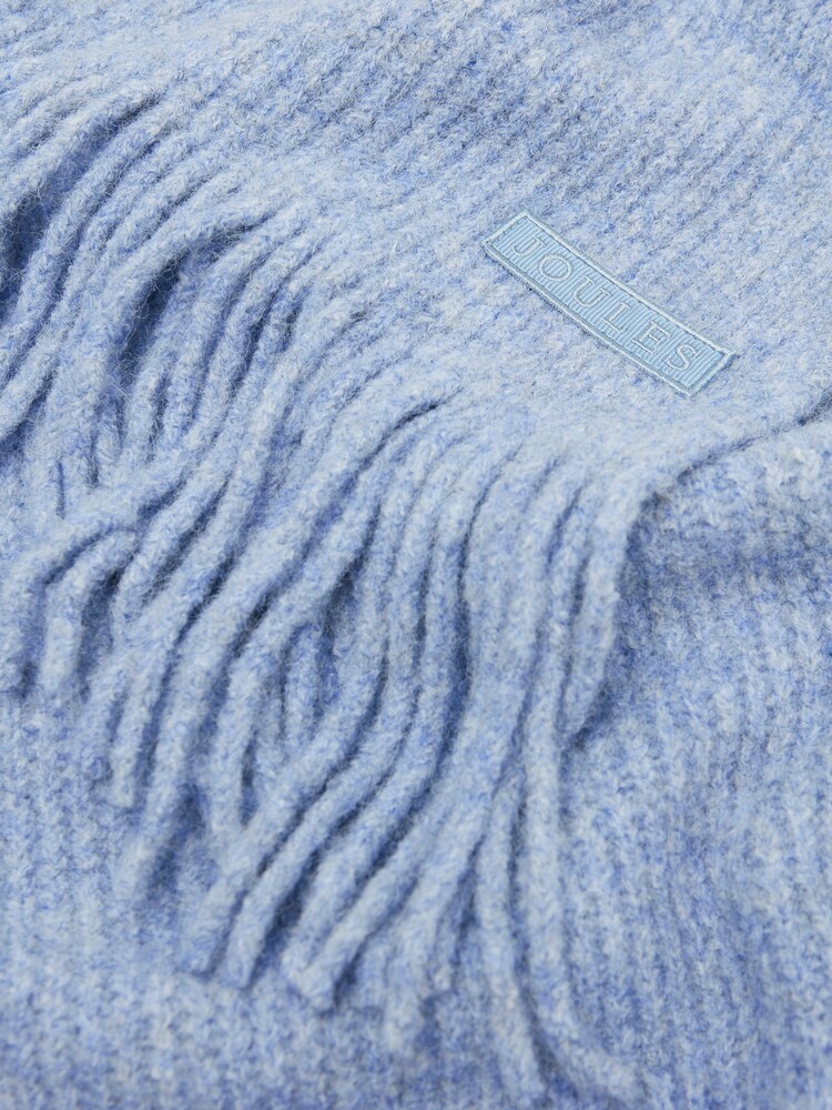 Joules Caversham Blue Knitted Scarf - Image 6 of 6