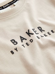 Nevtralno - Baker by Ted Baker mornarsko moder/bela 100% bombaž majica in kratke hlače - Slika 10 iz 11