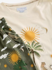 Never Fully Dressed Khaki Green Running Wild 100% Cotton Pyjamas Set - Image 9 of 9
