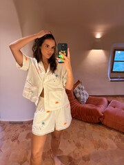 Never Fully Dressed White 100% Cotton Shirt Pyjama Set - Image 4 of 13