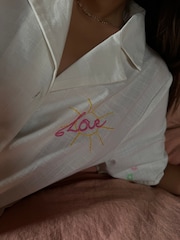 Never Fully Dressed White 100% Cotton Shirt Pyjama Set - Image 9 of 13