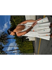 Never Fully Dressed White Printed 100% Cotton Slip - Image 2 of 6