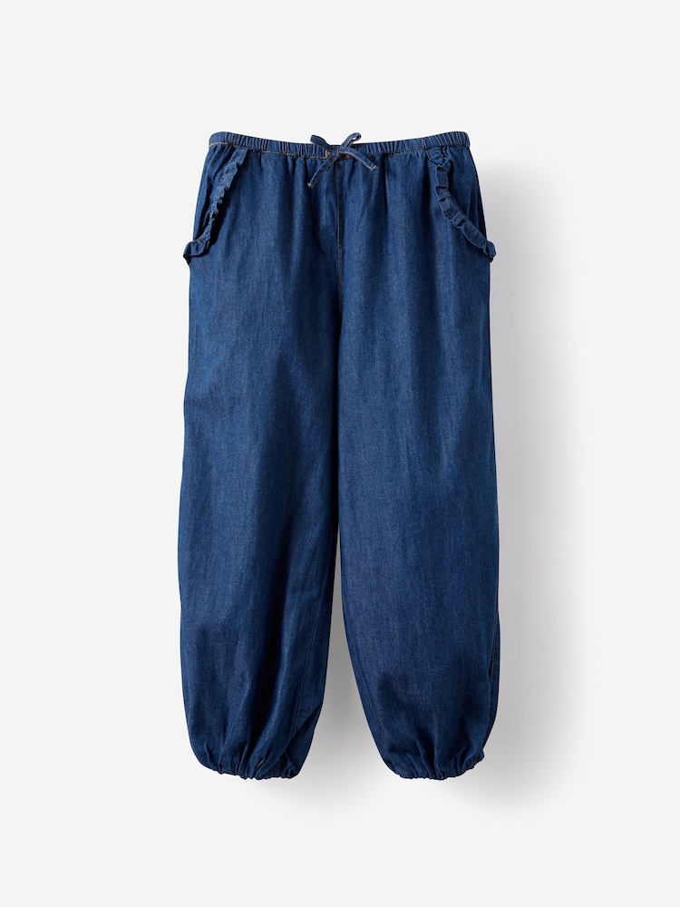 Cotton On Blue Gigi Bubble Hem Pant - Image 1 of 3