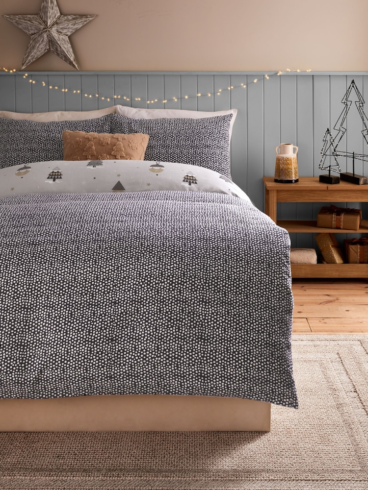 Brushed 100% Cotton Christmas Duvet Cover and PIllowcase Set - Изображение 2 из 6