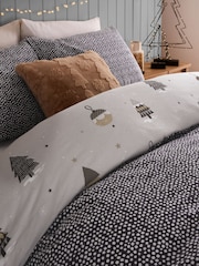 Brushed 100% Cotton Christmas Duvet Cover and PIllowcase Set - Изображение 4 из 6