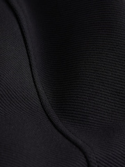 Black Sleeveless Square Neck Peplum Top - Image 7 of 7