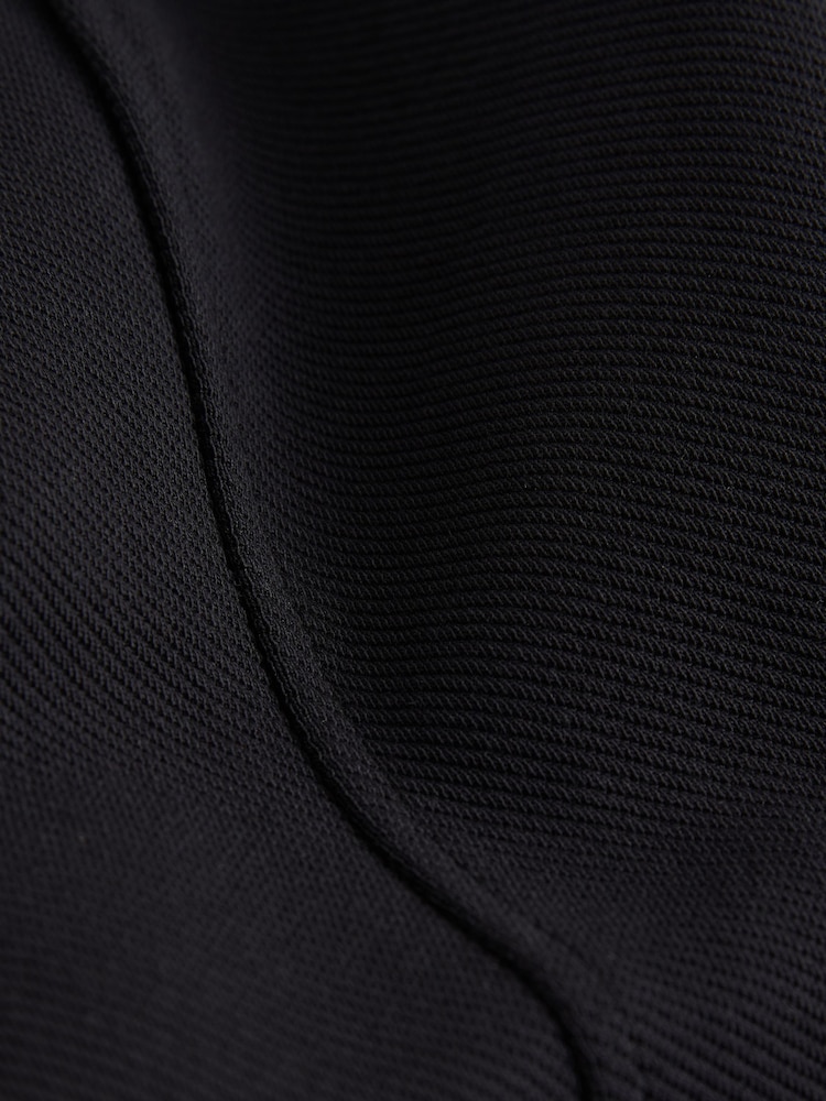 Black Sleeveless Square Neck Peplum Top - Image 7 of 7 Black Sleeveless Square Neck Peplum Top - Image 7 of 7