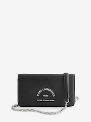 Karl Lagerfeld RSG Metal Chain Flap Cross-Body Bag - Image 1 of 4