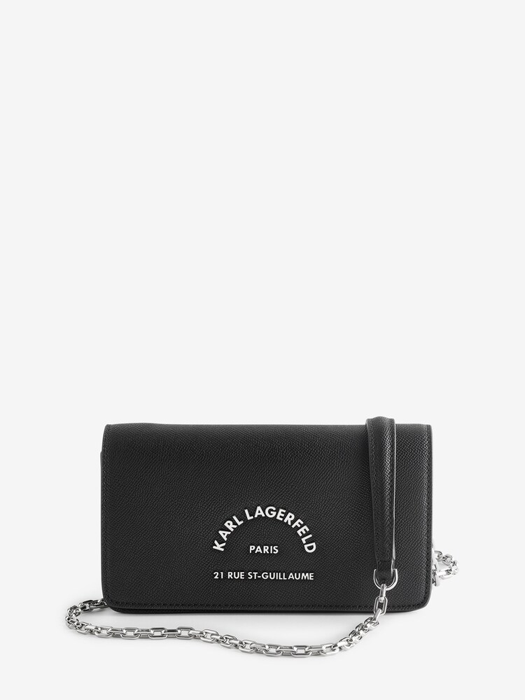 Karl Lagerfeld RSG Metal Chain Flap Cross-Body Bag - Image 1 of 4 Karl Lagerfeld RSG Metal Chain Flap Cross-Body Bag - Image 1 of 4