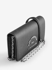 Karl Lagerfeld RSG Metal Chain Flap Cross-Body Bag - Image 3 of 4
