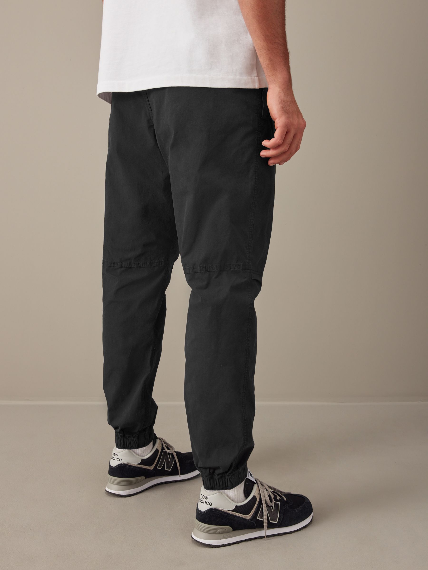 Buy Black Stretch Utility Jogger Trousers from Next Germany