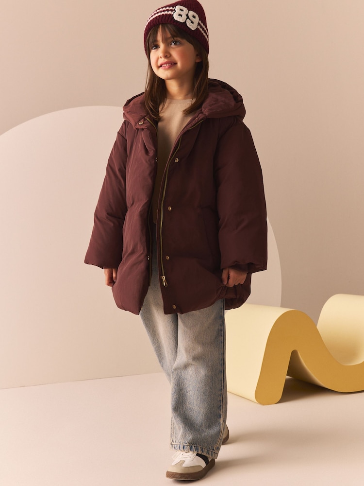 Čokoladno rjava - odporen na dež No Quilt Wadded Coat (3-16let) - Slika 1 iz 11 Čokoladno rjava - odporen na dež No Quilt Wadded Coat (3-16let) - Slika 1 iz 11