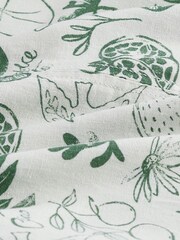 White Linen Blend High Neck Mini Dress - Image 6 of 6