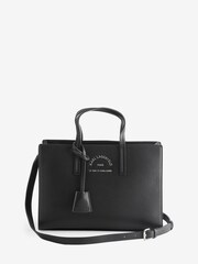 Karl Lagerfeld RSG Metal Top Handle Crossbody Black Bag - Image 1 of 6