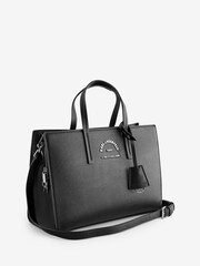 Karl Lagerfeld RSG Metal Top Handle Crossbody Black Bag - Image 2 of 6