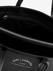 Karl Lagerfeld RSG Metal Top Handle Crossbody Black Bag - Image 5 of 6