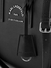 Karl Lagerfeld RSG Metal Top Handle Crossbody Black Bag - Image 6 of 6