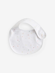 White Animals 100% Cotton Baby Printed Bibs 3 Pack - Image 3 of 4